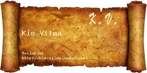 Kis Vilma névjegykártya